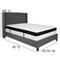 Flash Furniture Full Platform Bed Set, Gray HG-BMF-46-GG - alternate 3